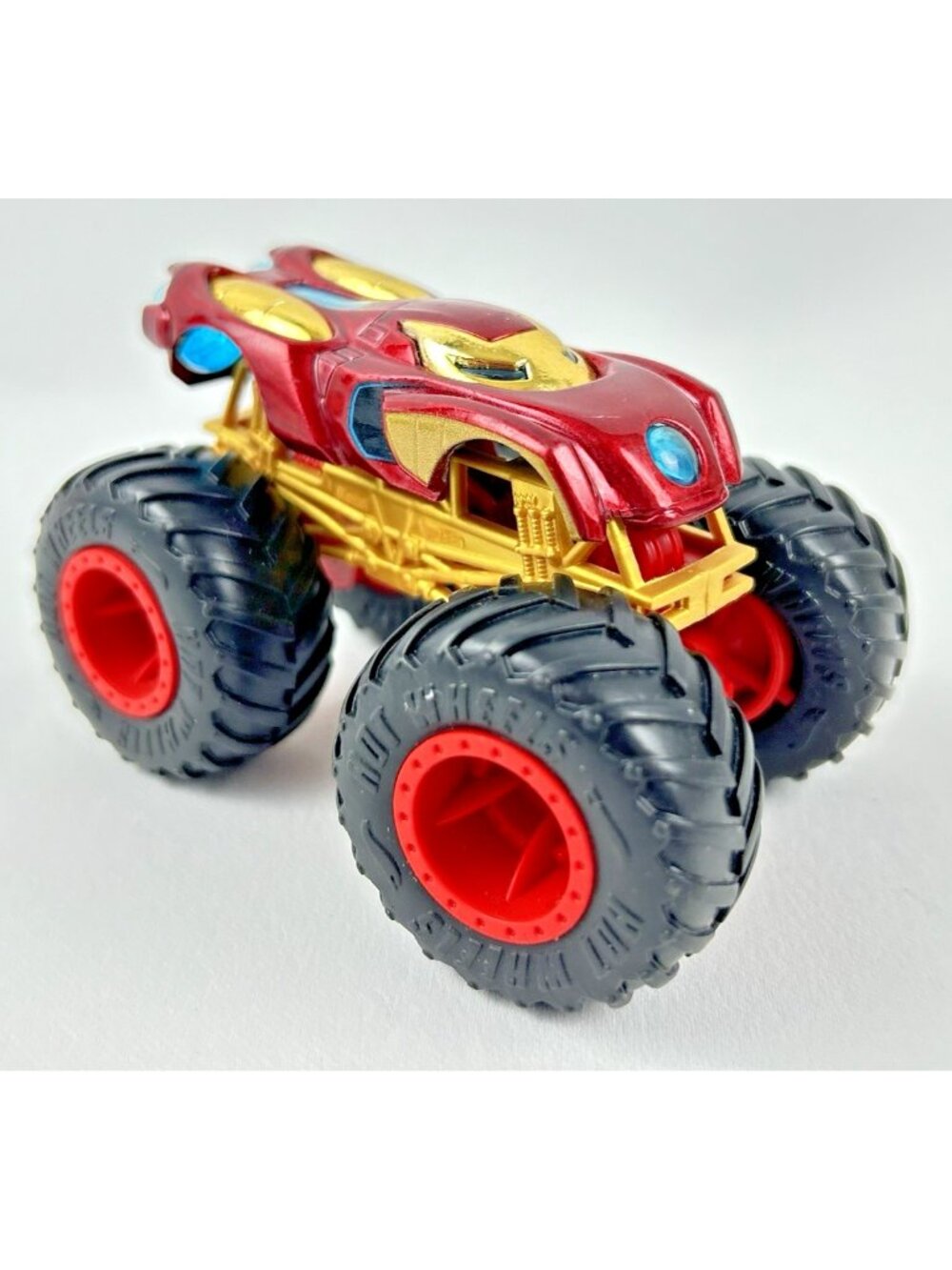 Marvel Mattel Hot Wheels Monster Jam Truck 4" Iron Man Monster Truck Toy